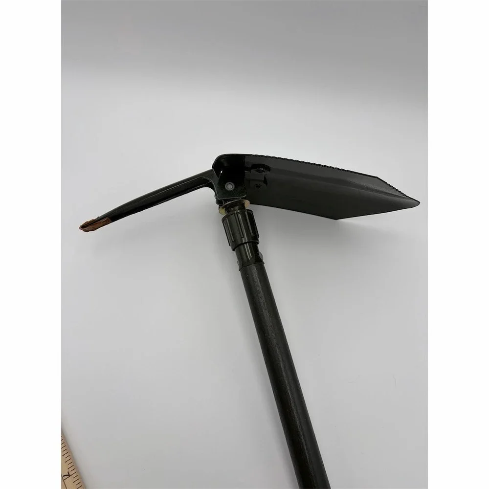 Unbranded GI Style Folding Entrenching Tool Shovel Black w/‎ Pick & Saw Edge